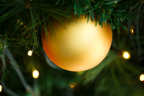 Christmas ball on a Christmas tree
